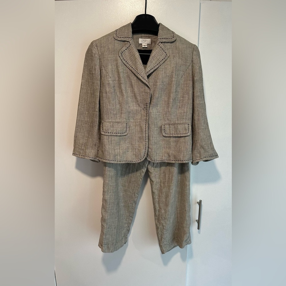LOFT Textured Gray Women’s Suit